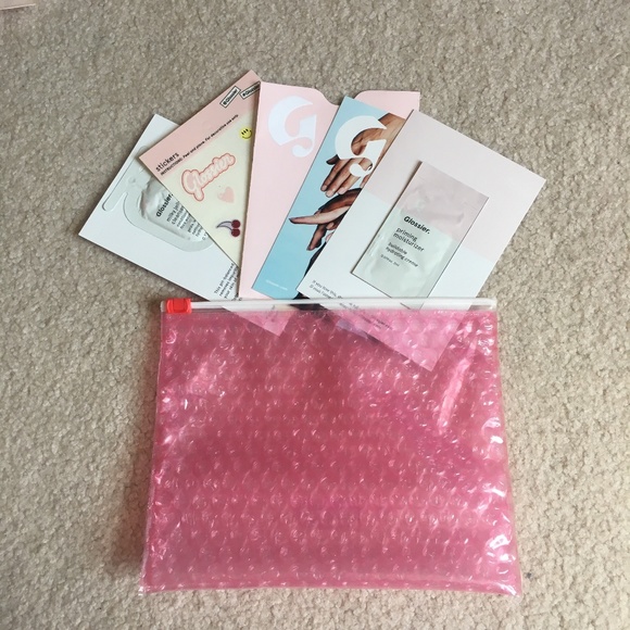 Glossier Other - [NEW] Glossier Pouch, Sticker, and Sample …